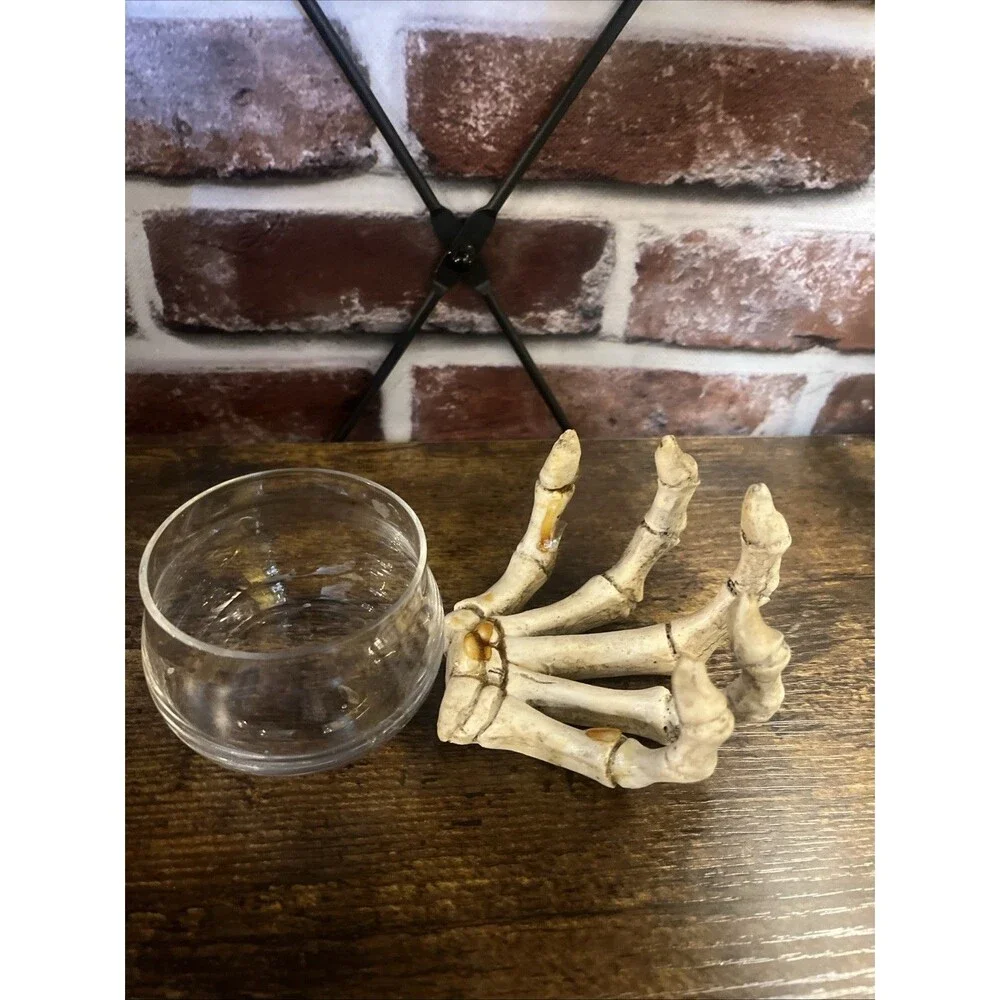 Skeleton Hand Votive -  Candle Holder - Fun World - Halloween Décor